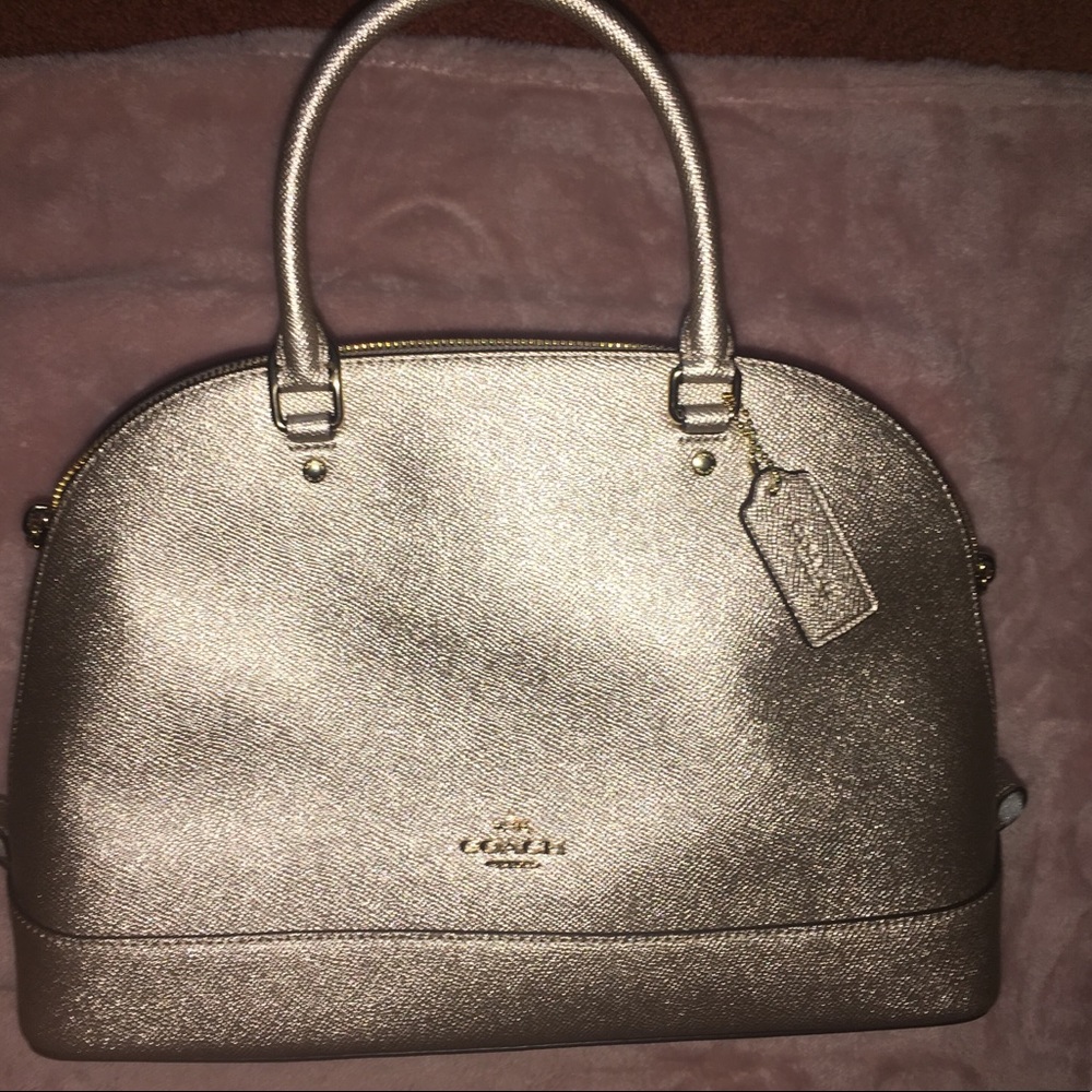 Gold Coach handbag